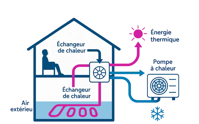 le fonctionnement des pompes à chaleur